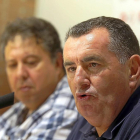 Francisco Fernández (D), en una imagen de archivo durante una rueda de prensa de UGT.-ICAL