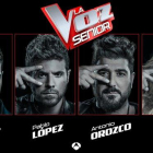 Los coachs de La Voz Senior, en una imagen promocional del concurso de A-3.-ATRESMEDIA