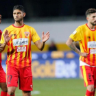 Los jugadores del Benevento tras sufrir la decimotercera derrota del campeonato.-EFP/ MARIO TADDEO
