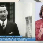 La vicepresidenta del Gobierno en funciones, Carmen Calvo, durante su intervención sobre Primo de Rivera en ’Los desayunos de TVE, este lunes.-RTVE