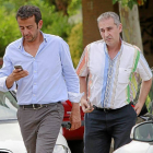 Sunil Bhardwaj y Felipe Martín, miembros del Consejo de Administración del CBValladolid.-Lostau