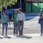 Concejales socialistas de municipios del partido judicial de Valladolid se dirigen a la reunión en La Cistérniga.-Pablo Requejo