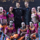 Andy Murray y Roger Federer jugaron un partido benéfico en Zúrich.-ENNIO LEANZA