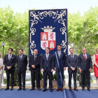 El presidente de la Junta, Alfonso Fernández Mañueco, junto a los consejeros del Gobierno tras tomar posesión de sus cargos-ICAL