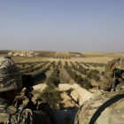 Militares estadounidenses en la localidad siria de Manbij.-SUSANNAH GEORGE / AP