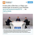 El tuit eliminado por Ciudadanos.-TWITTER