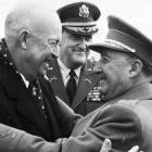 Francisco Franco recibe a Dwight D. Eisenhower, en diciembre de 1959.-