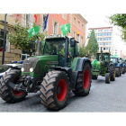 Los tractores de los agricultores sorianos tomaron el centro de la ciudad.-Álvaro Martínez