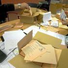 Papeletas con los representantes de Asaja Valladolid en las elecciones a cámaras agrarias de 2007.-ICAL