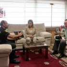 La delegada del Gobierno en Castilla y León, María José Salgueiro, se reúne con los responsables de la Guardia Civil y de la UME.-ICAL