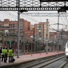 Llegada del AVE a la estación de trenes Campo Grande-Valladolid-Ical