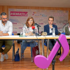 Óscar de Rivera, Victoria Soto, Javier Alondo y Ángeles de las Heras durante la apertura del curso.-E, M.