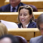 Los Cheryshev del PP JUAN MANUEL PRATS Marta Domínguez, en el senado.-
