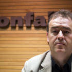 El nuevo presidente de la Confederación de Organizaciones de Empresarios Salmantinos, Juan Manuel Gómez, ofrece una rueda de prensa de presentación.-Ical