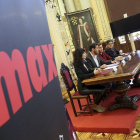 Ana Redondo, Óscar Puente, Ana Graciani y José María Viteri, ayer, en el Ayuntamiento.-ICAL