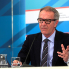 El ministro Guirao informa de los Presupuestos en el mundo del deporte, este jueves en Madrid.-EFE