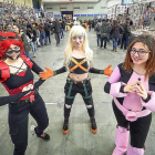 Tres de las visitantes al Salón del Cómic y Manga de Castilla y León celebrado en la Feria de Valladolid.-MIGUEL ÁNGEL SANTOS (PHOTOGENIC)