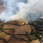 Imagen del incendio en Villaquilambre, León.-EMERGENCIAS 112 TWITTER