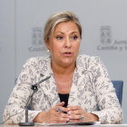 La vicepresidenta y portavoz de la Junta de Castilla y León, Rosa Valdeón, comparece en la rueda de prensa posterior al Consejo de Gobierno-Ical