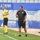 Eusebio dirige un entrenamiento delGirona.-GIRONA CF