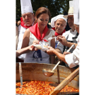 La consejera de Agricultura y Ganadería, Silvia Clemente, asiste a la Gran Judiada con motivo de las fiestas de San Luis del Real Sitio de San Ildefonso-Ical