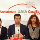 El secretario autonómico del PSOE, Luis Tudanca, informa de la reunión mantenida con las asociaciones de autónomos de Castilla y León que forman la Mesa de Autónomos-Ical