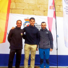 Eloy Gascón, Víctor Pérez y Carlos Bravo, los tres cazadores regionales clasificado para el Nacional.-L. DE LA FUENTE