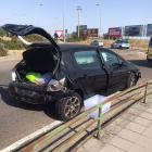 Uno de los vehículos implicados en el accidente. - EUROPA PRESS