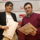 La secretaria de Organización del PSOE de Castilla y León y procuradora por la provincia de Zamora, Ana Sánchez, y el procurador, José Ignacio Martín Benito-Ical