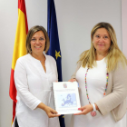 La consejera de Agricultura, Milagros Marcos, se reúne con la eurodiputada Esther Herranz.-MIRIAM CHACÓN / ICAL