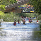 Regata por el Canal de Castilla en las fiestas del año pasado.-EL MUNDO