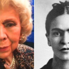 La actriz de doblaje Amparo Garrido y la pintora Frida Kahlo.-YOUTUBE / EFE