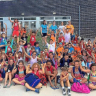 Foto de familia del IIICampus de Baloncesto ‘CDU Cantera’ que se está celebrando en Cigales esta semana.-EM