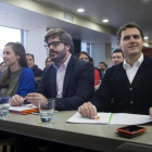 Albert Rivera, en la primera reunión del nuevo Consejo General de Ciudadanos.-Luca Piergiovanni