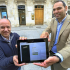 Antonio Peláez y Andrés Ferrer, creadores de la plataforma web para el cálculo de la huella de carbono en Palencia.-MANUEL BRÁGIMO