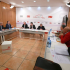 El secretario del PSCyL-PSOE, Luis Tudanca, se reúne con representantes de organizaciones agrarias de la Comunidad-Ical