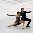 Sara Hurtado y Kirill Khallavin en acción en Japón, la semana pasada.-
