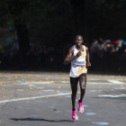 Geoffrey Kamworor, ganador del maratón de Nueva York, en pleno esfuerzo.-AP PHOTO / EDUARDO MUÑOZ ÁLVAREZ