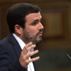 El coordinador general de IU, Alberto Garzón, en el Congreso.-DAVID CASTRO