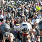 Asistentes a la concentración celebrada el pasado sábado en Valladolid-J.M.Lostau