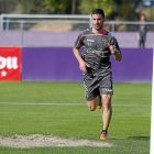 Alfaro corriendo ayer.-Pablo Requejo