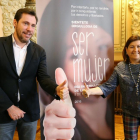 El alcalde de Valladolid, Óscar Puente, y la concejala de Educación, Victoria Soto, presentan los actos del Día Internacional de la Mujer-ICAL