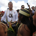 El actual presidente Rafael Correa.-AP