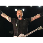 James hetfield, de Metallica, en Barcelona (2009).-FERRAN SENDRA