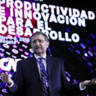 El vicepresidente de Conocimiento de CAF  Pablo Sanguinetti  presenta el reporte de economia y desarrollo 2018 durante la conferencia anual del Banco de Desarrollo de America Latina-EFE