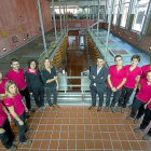 El equipo encargado de llevar a cabo el proyecto de investigación, en las instalaciones de la bodega de Peñafiel (Valladolid).-PABLO REQUEJO