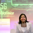 María Jesús Almazor, consejera delegada de Telefónica España, durante la presentación del despliegue 5G en septiembre. - ICAL