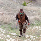 Garrido cazando perdiz en su coto vallisoletano la pasada temporada. - L. D. F.