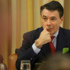 Ignacio Gonzalez expresidente de la Comunidad de Madrid durante la comision sobre la financiacion irregular del Partido Popular celebrada en el Congreso de los Diputados-JOSE LUIS ROCA
