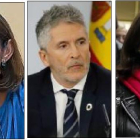 Maroto, Marlaska y Robles.-E.M.